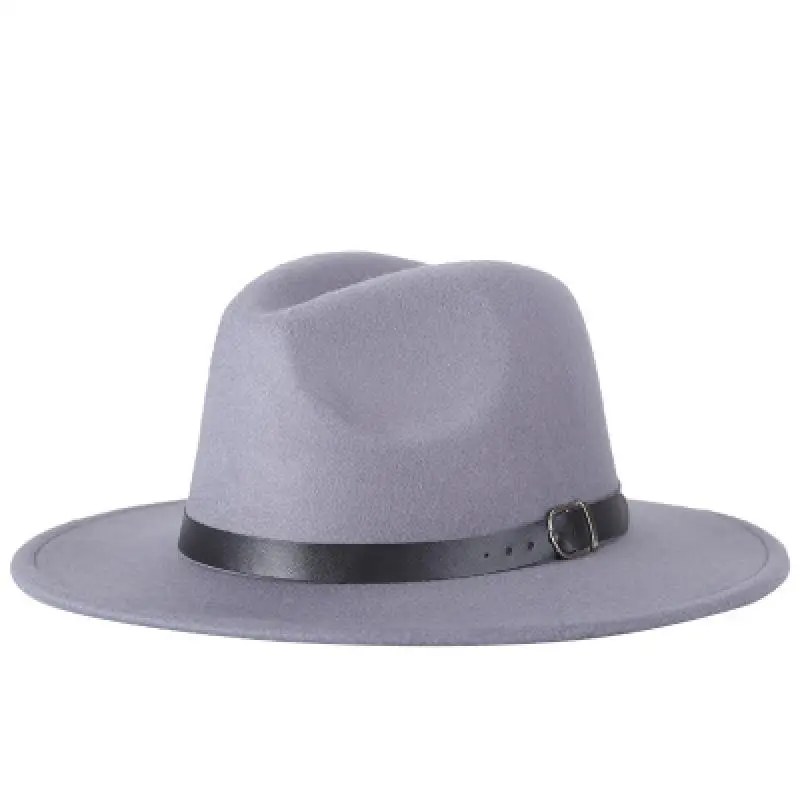 Новая модная мужская шляпа Fedoras Женская мода джаз шляпа лето весна черная Шерстяная Смесь Кепка Уличная Повседневная шляпа