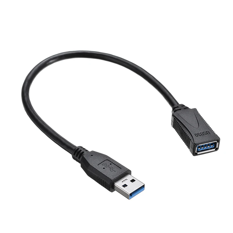 Удлинительный Кабель USB 3 0 33 см тип А штекер гнездо|Кабели передачи данных| |