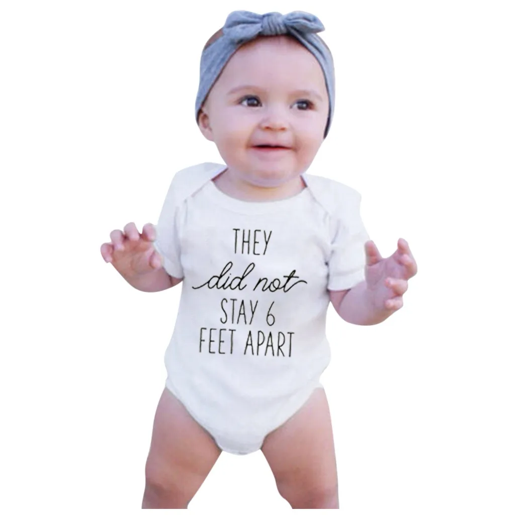 Best Prices Available Infant Girls Boys Bodysuit Letter Print Casual