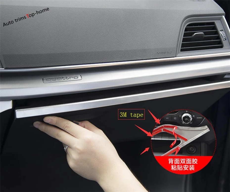 Yimaautotrim центральный инструмент управления украшения полосы рамка Крышка отделка Подходит для Audi Q5 нержавеющая сталь