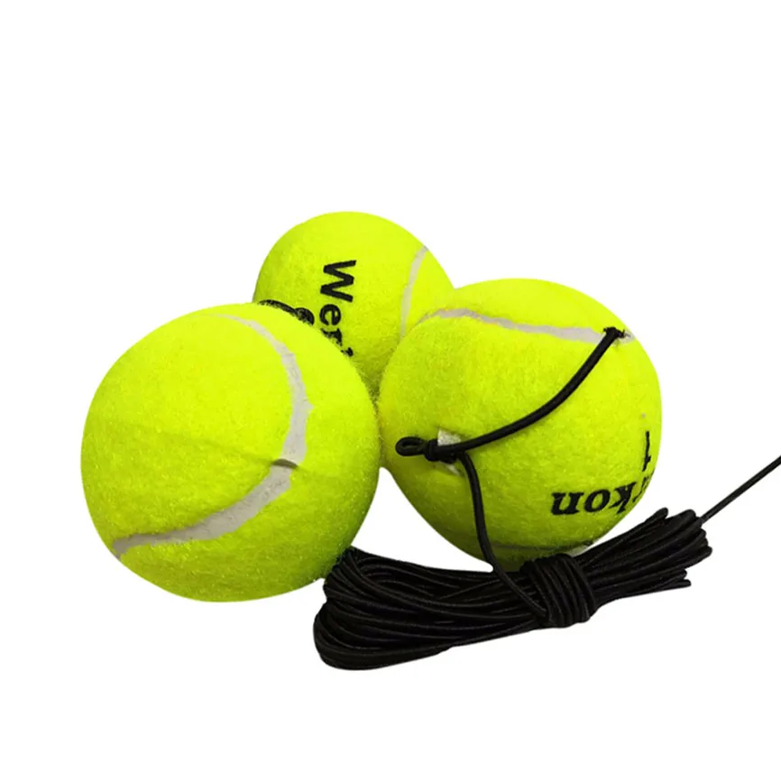 1Pc Tennis Ball With String Drill Trainer Replacement Rubber Training Balls 