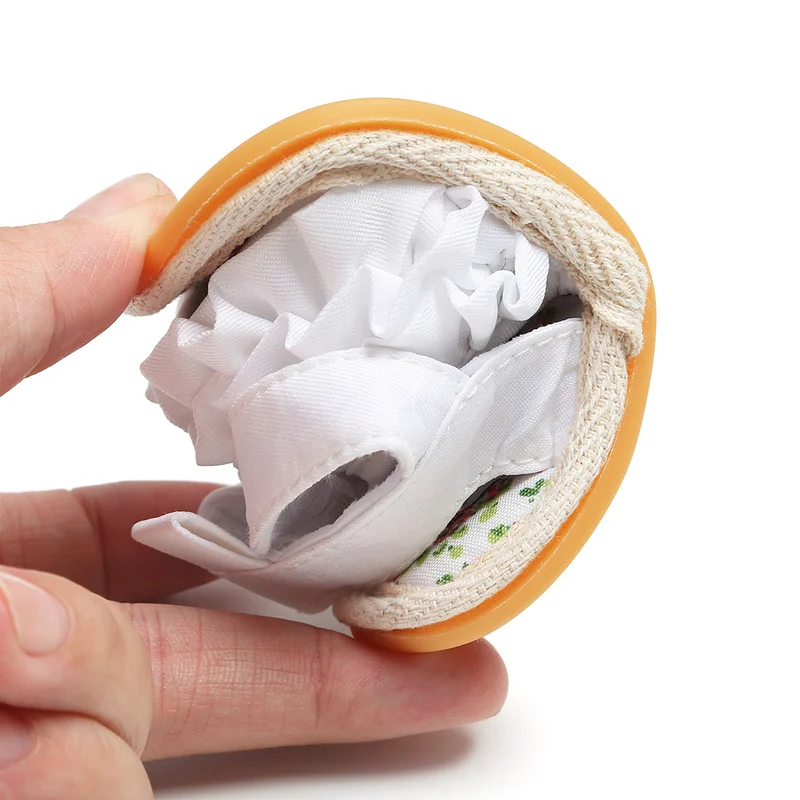 Сандалии для девочек мягкая резиновая подошва нескользящие на шнуровке летняя