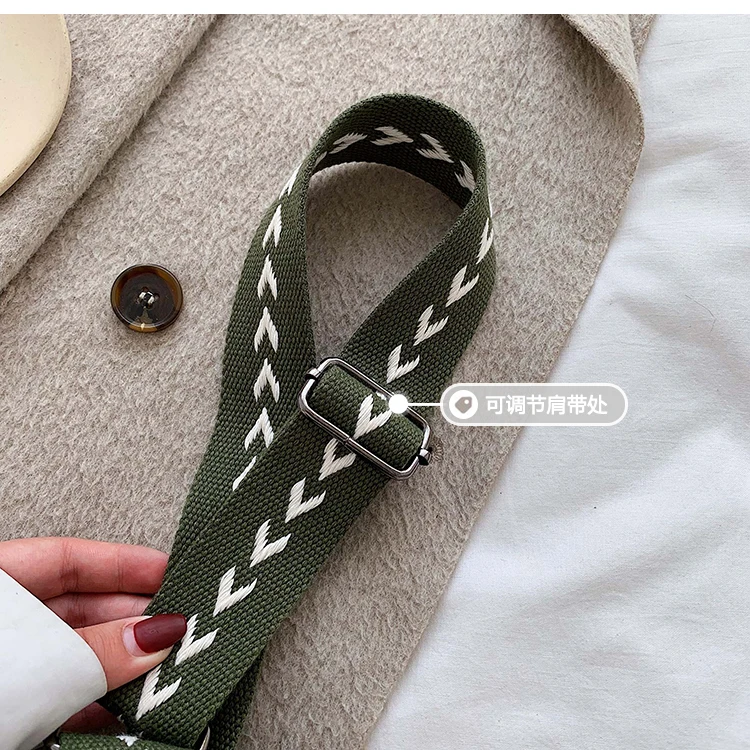 Retro Matte Autumn and Winter Women's Bag New Wave Fashion Wild Messenger Bag Wide Shoulder Strap Bag gg