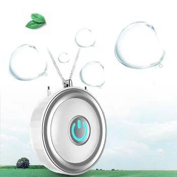 

Mini Portable Air Purifier Wearable Air Purifier Necklace USB Air Cleaner Personal Negative Ion Generator
