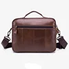 men Genuine Leather Shoulder Messenger Bag men's Handbag Vintage Crossbody Bag Tote Business Man Messenger Bag ► Photo 2/6