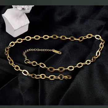 

2020 Fashion Classic Chain Necklace Women Men Titanium Steel Choker Necklace For Men Women Chain Jewelry