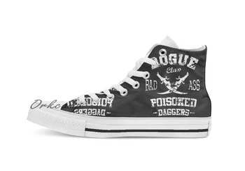 

Rogue Class Custom Casual High Top lace-up Canvas shoes sneakers Drop shipping