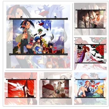 

Shaman King Asakura Yoh Hao Kyouyama Anna Anime Manga HD Print Wall Poster Scroll