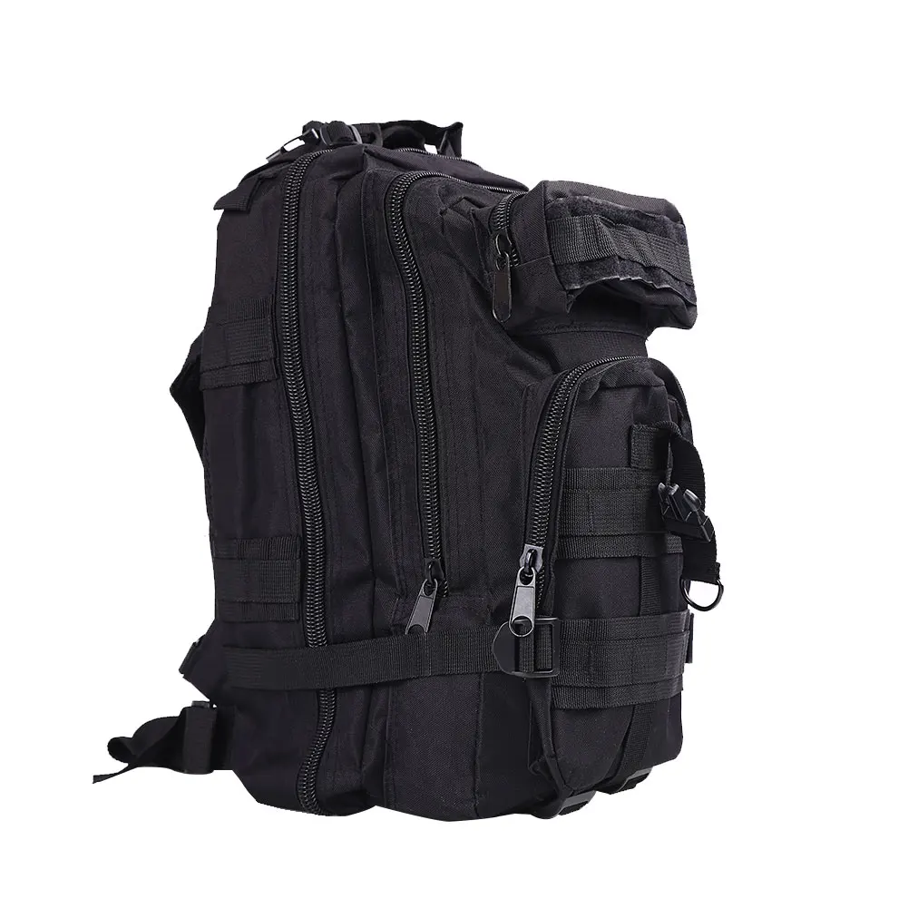 black 30L Nylon Tactical Backpack Military Rucksacks Sports Camping Hiking Hunting Bag - Цвет: black