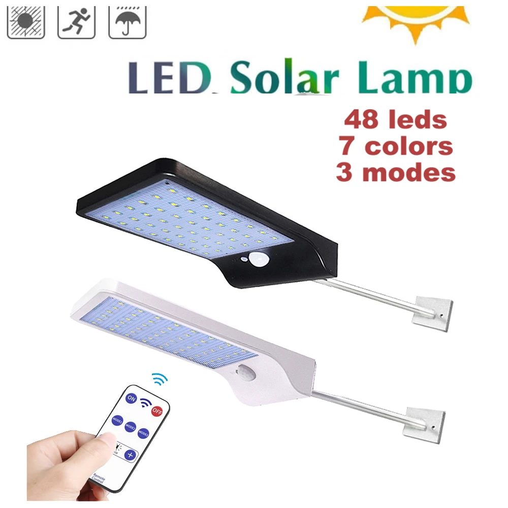 

remote 36 LED Solar Light Super Bright Motion Sensor lamp Weatherproof Spot floodlight street Outdoor Wireless Security Lights