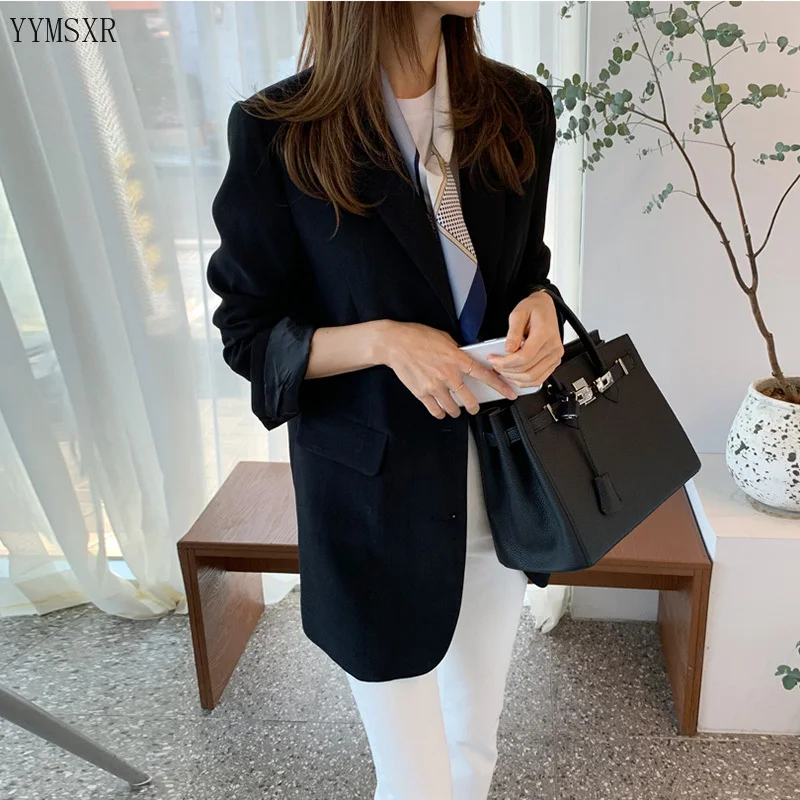 Women's suits for spring and autumn 2020 New Korean Slim Women's Black Single-Breasted Blazer Casual small suit