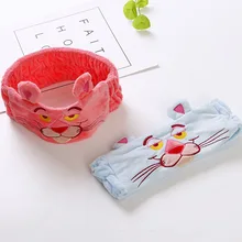 Повязка для волос в Корейском стиле с вышитым тигром, повязка для макияжа лица, повязка на голову с изображением маленького животного, аксессуары для волос, бандаж для волос