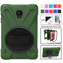 Hmsunrise для SM-T380 чехол для samsung Galaxy Tab A 8,0 чехол T380 T385 детский безопасный противоударный сверхпрочный силиконовый Жесткий Чехол