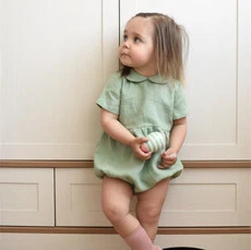 

Koodykids Vintage Baby European Baby Girl Summer Clothes Jumpersuit Toddler Baby Girl Clothes Newborn Baby Bodysuit Outfit