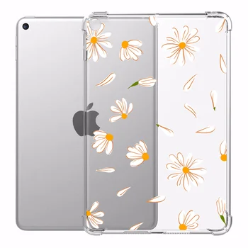 

Summer Daisy Anti-fall PC Soft Case for ipad 7th Generation Pro 2020 Back Cover Mini 2 ipad Case Cute Air 2 Cases Tablet Stand