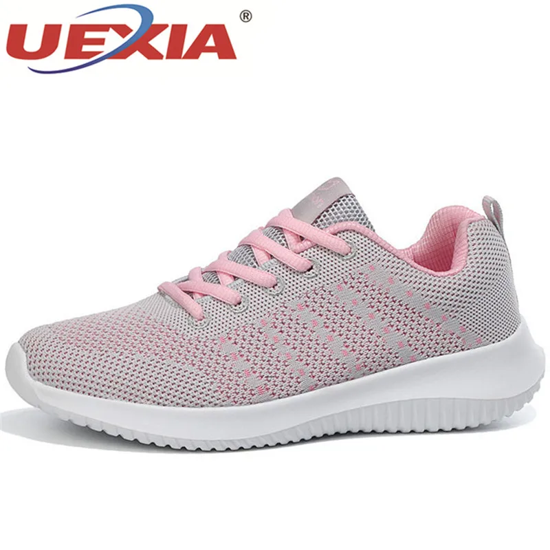 

UEXIA 2020 Sneakers Women Flats Shoes High Quality Comfortable Outdoor Casual Lace-up Basket Femme Walking Moccasins Footwear