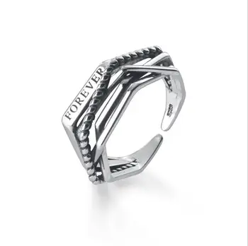 

Thai Silver Rings 100% Guaranteed Real 925 Sterling Silver Jewelry Open Ring