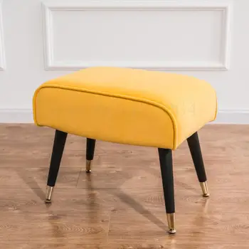 

Light Luxury Nordic Sofa Stool Pedal Fabric Low Stool Living Room Fashion Creative Makeup Stool Small Bench Home Shoe Stool