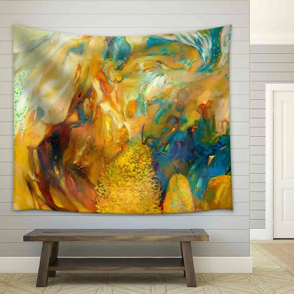 

Original Abstract Oil Painting Modern Wall Tapestry