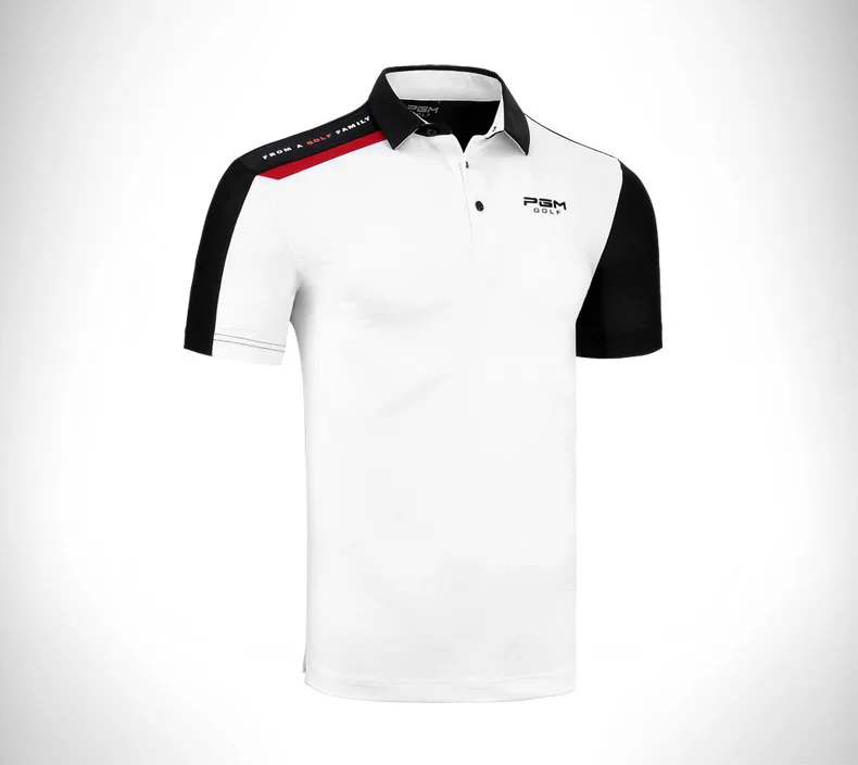 PGM golf Футболка для мужчин с отворотом летняя рубашка мужской отложной воротник Гольф Поло рубашка мужская спортивная одежда Новые трикотажные изделия для гольфа