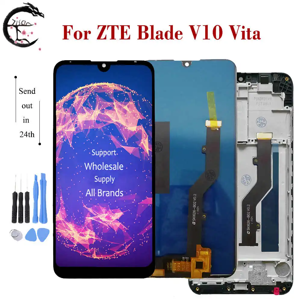 ЖК дисплей 6 26 дюйма для ZTE Blade V10 Vita с рамкой сенсорный экран дигитайзер