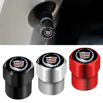

4pcs 3D Metal Car Tire Valve Caps Wheel Dust Cover Accessories For Cadillac XTS XT4 XT5 XT6 CTS CT4 CT5 CT6 EXT STS SLS SLR SRX