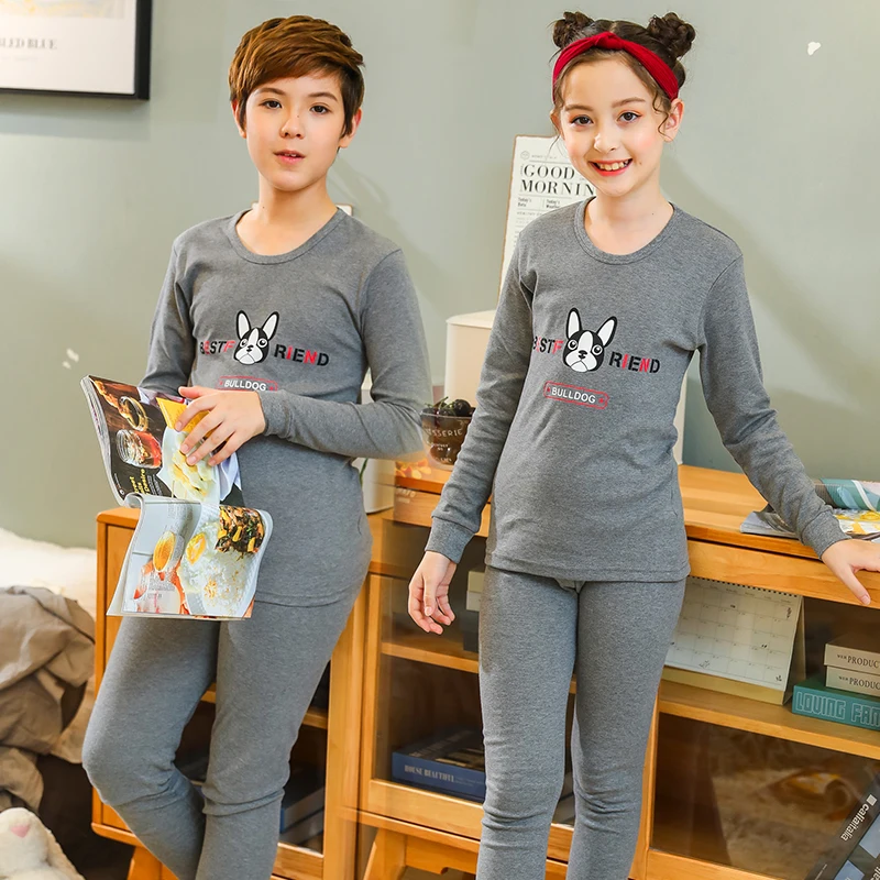 Jungen Schlafanzug Mit Zug Motiv - Langarm Winter Homewear