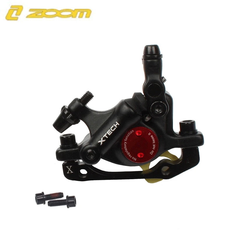 only front black ZOOM HB-100 MTB велосипедный тормоз HB100 велосипедные тормоза суппорт с роторами запчасти для велосипеда гидравлический поршень двусторонний с v-тормозным рычагом - Цвет: only front black