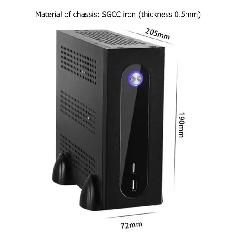 E-G3 мини ITX сервера башня 6xcom Порты и разъёмы встроенный SGCC компьютер чехол шасси