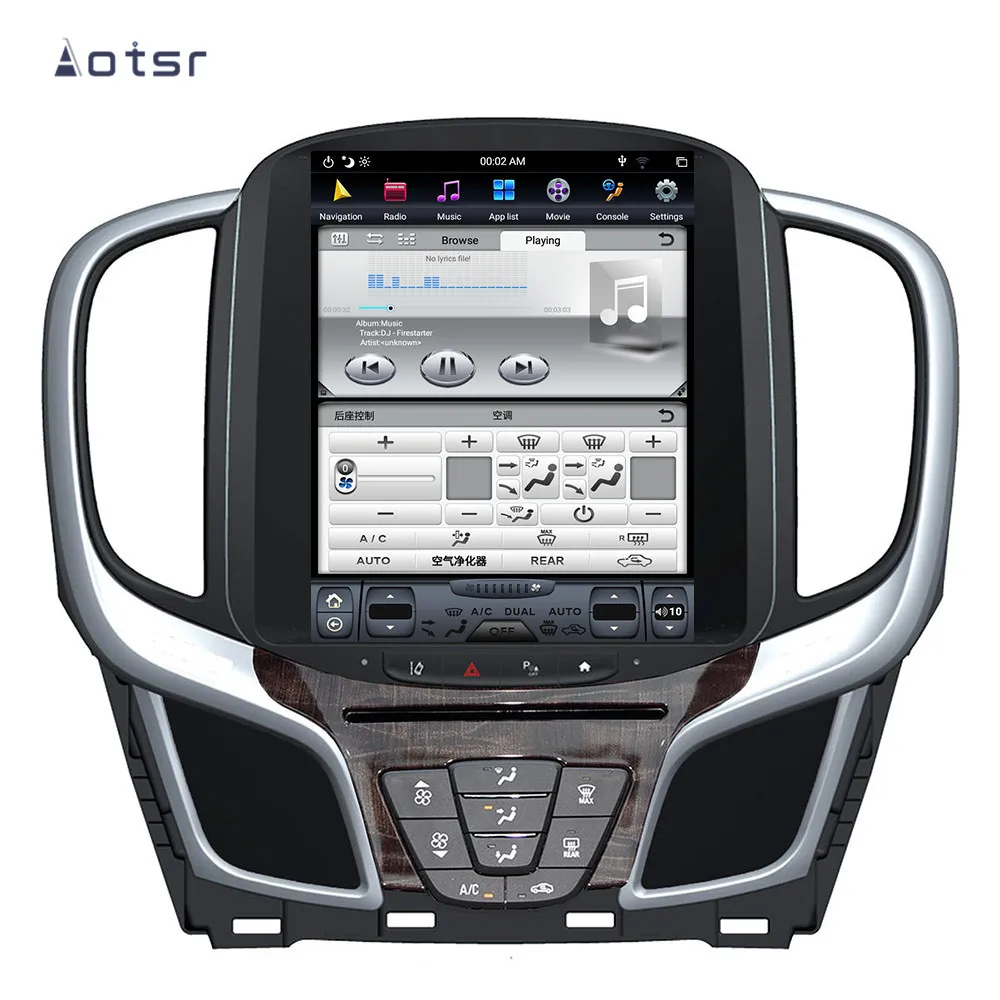 Clearance Aotsr Tesla 10.4“  Vertical screen Android 8.1 Car DVD Multimedia player GPS Navigation For BUICK Lacrosse 2013-2015 carplay 5