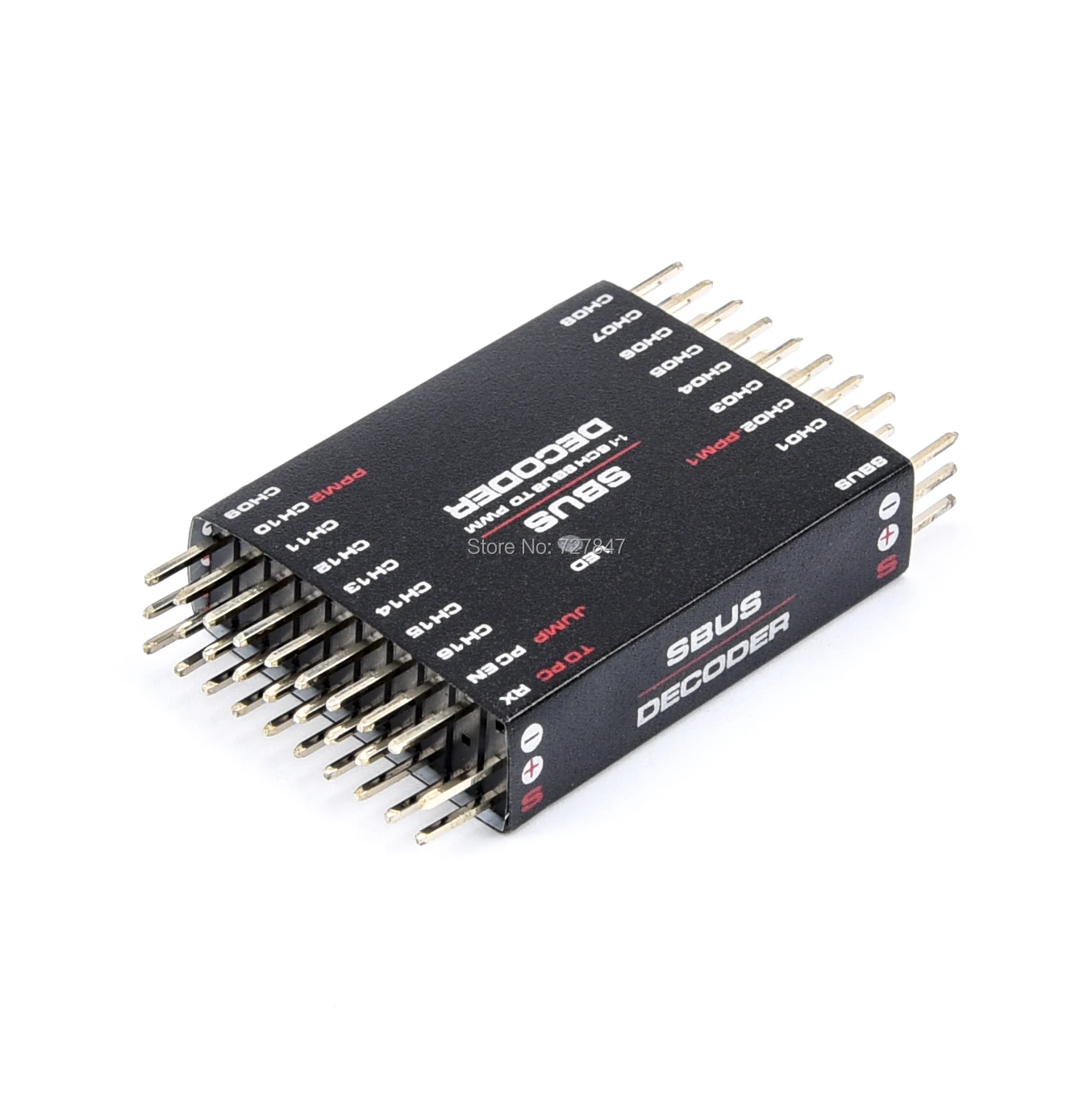 Décodeur SBUS vers PWM/PPM 16CH connecté à un récepteur RC Futaba Orange Frsky