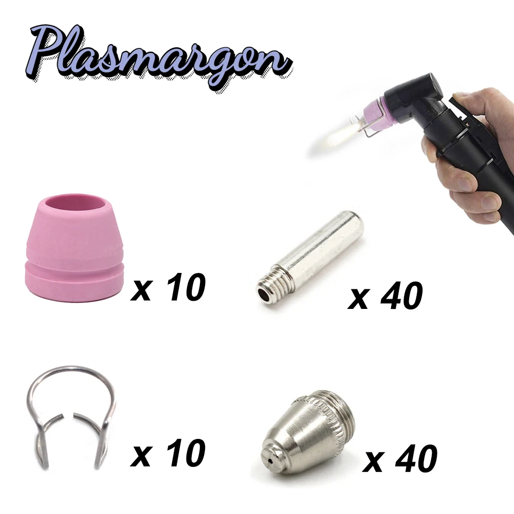 

Plasma Cutter Consumable Kits Nozzle Tips Electrode Guide Pilot Arc Cutting Torch Wsd60p CUT50P/60P Accessories