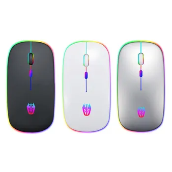 

Durable Mouse Multi-function Wear-resistant A5 Wireless Micro-USB Rechargeable Mouse Colorful Breathing Light Optical Mice