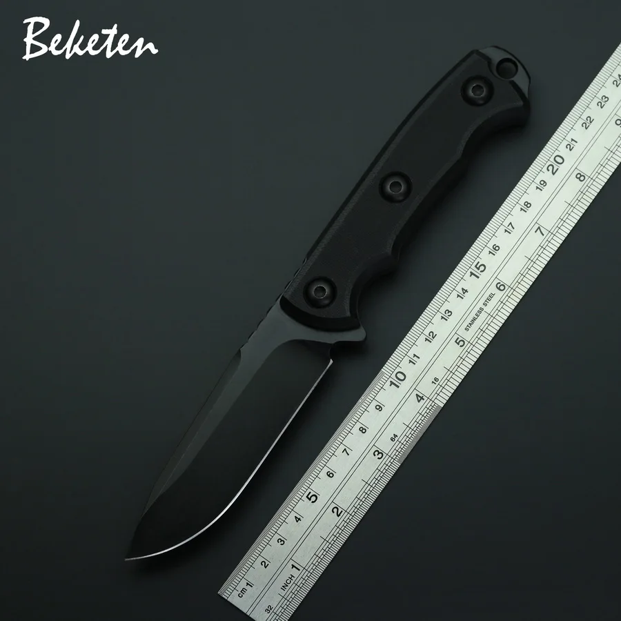 BEKETEN ZT0180 фиксированный нож 9Cr13Mov Лезвие G10 Ручка Открытый Кемпинг Охота тактика выживания универсальные ножи портативный EDC инструменты