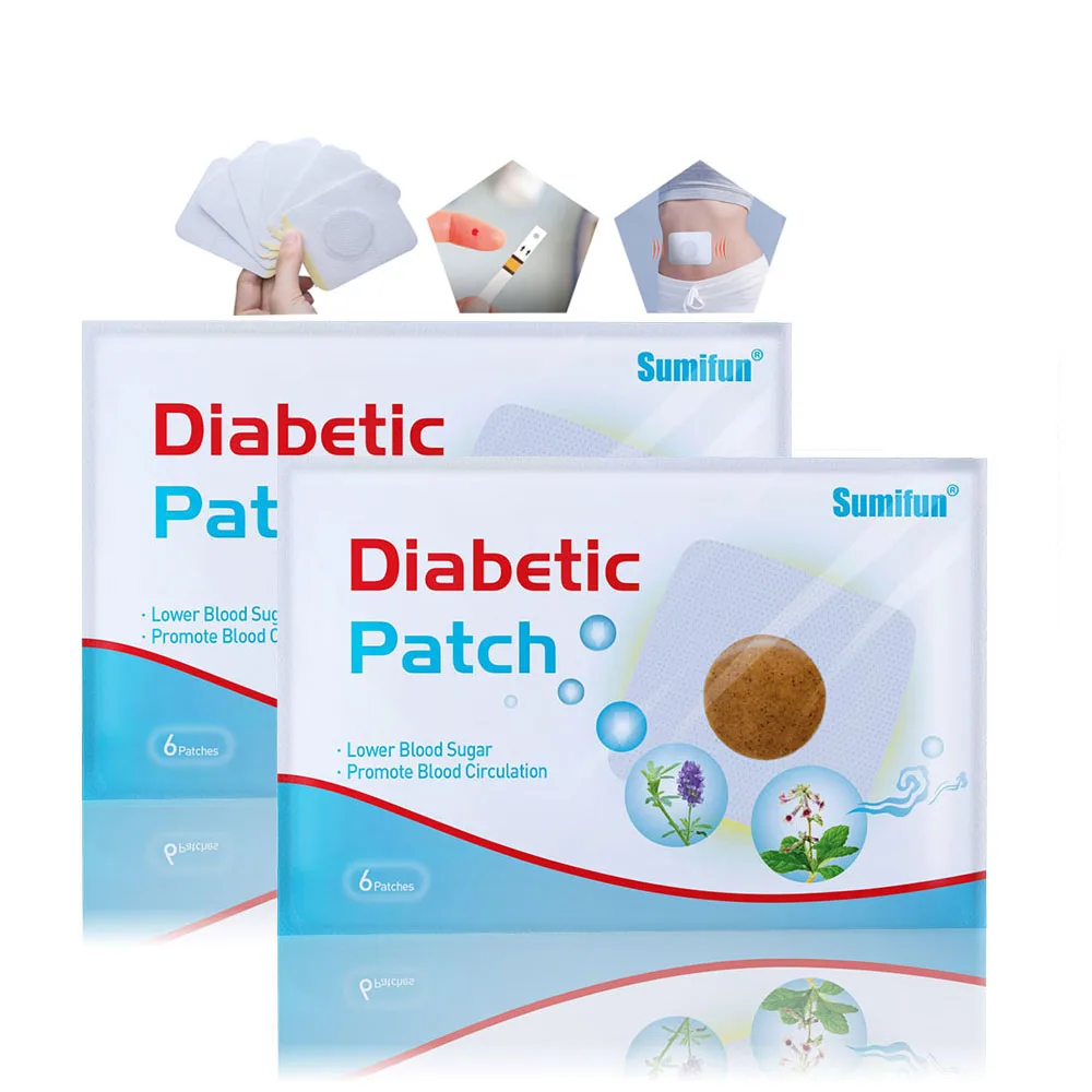 30 шт/5 мешков диабетический пластырь стабилизирует баланс уровня сахара в крови уровень глюкозы натуральные травы диабет китайский медицинский пластырь