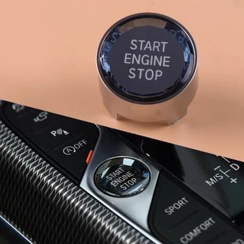 

beler ABS Car Ignition Engine Start Stop Switch Button Cover Crystal Style fit for BMW 1 2 3 4 5 6 Series X1 X3 X4 X5 X6