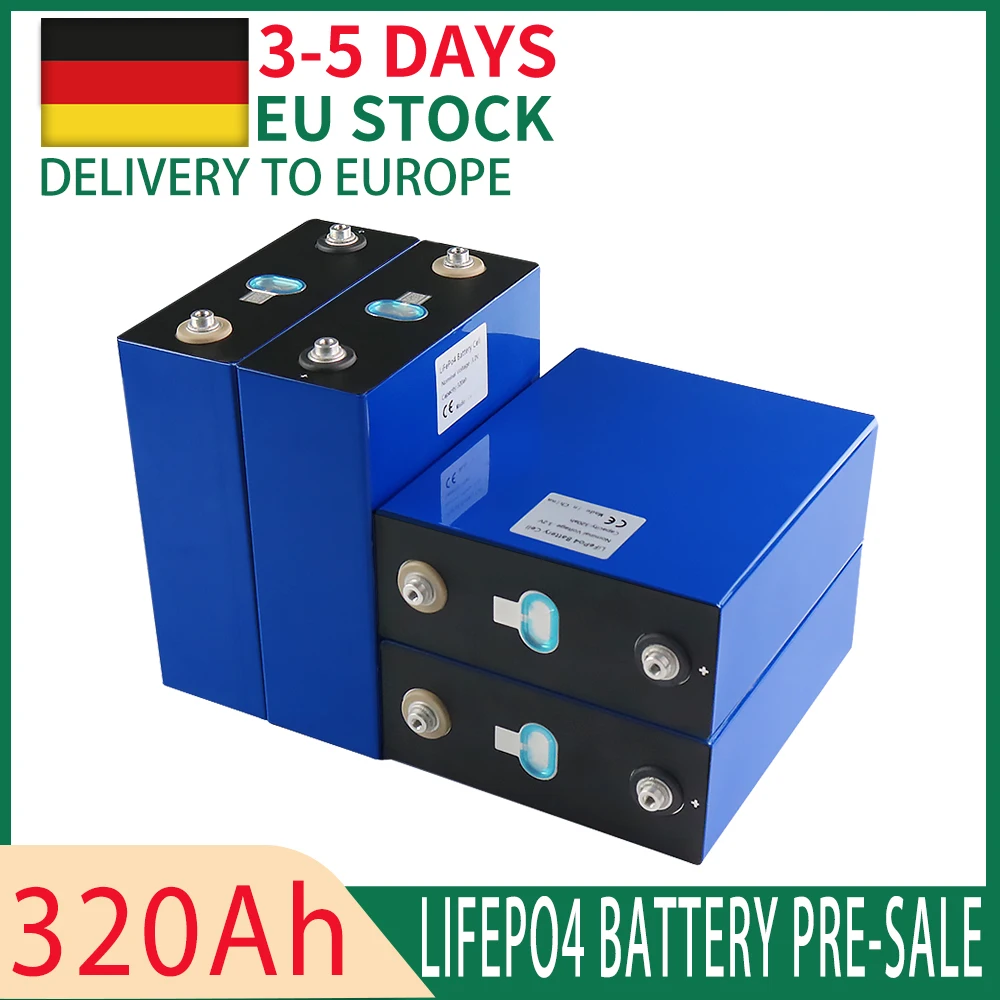 Новинка 100% Lifepo4 320Ah 4-32 шт. 3 2 V Grade A 12V 310AH аккумуляторная батарея DIY RV Cell и система