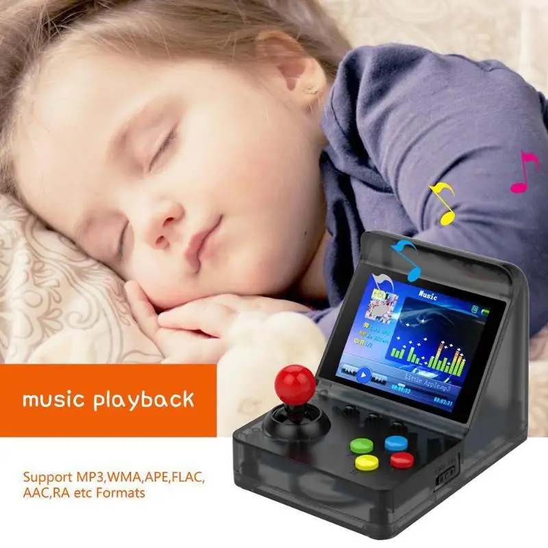 Powkiddy 3 дюйма 320x240 A7 игровая консоль Ретро игровой плеер 32 бит встроенный 520 классических игр поддержка двойных и Tf карт Макс 32 г