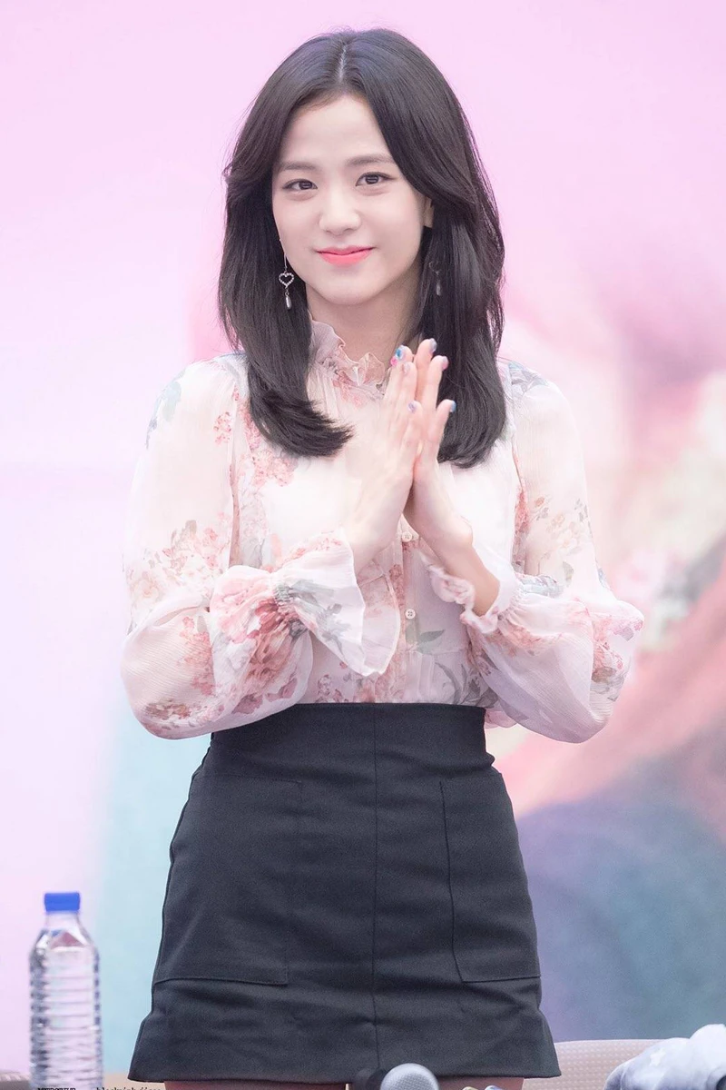 Kpop Blackpink Jisoo та же Корейская свежая Милая шифоновая рубашка с цветочным узором женская летняя уличная модная блузка с длинными рукавами