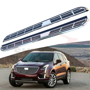 شراءالجانب خطوة يناسب كاديلاك XT5 2016-2020 تشغيل المجلس Nerf بار 2 قطعة اليسار الأيمن الألومنيوم الجانب خطوة الجانب دواسة