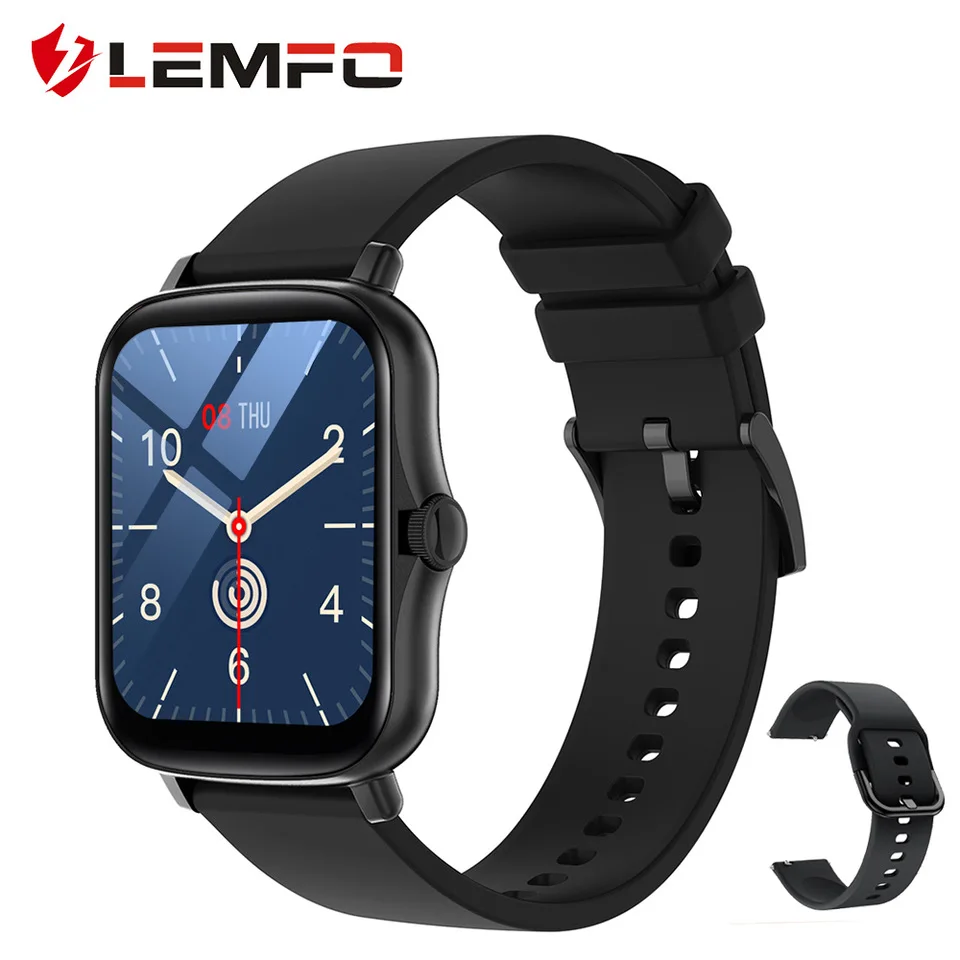 LEMFO P8 Plus Smart Watch 2021 1.7 inch Full Touch Men Fitness Tracker IP67 waterproof Women GTS 2 Smartwatch for Xiaomi phone