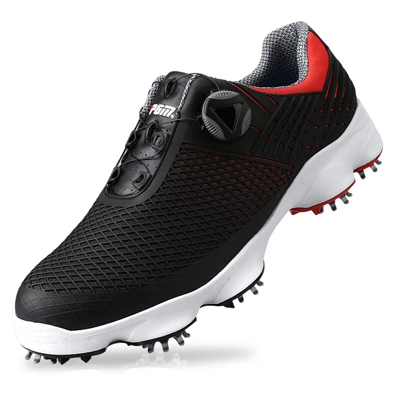 Men Golf Shoes Waterproof Breathable Non Slip Sneakers Rotating