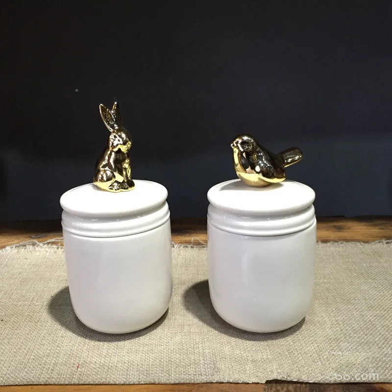 Small Pet Urn Bird Dog Pet Urns Cremation Caskets Funeral Vase Cat Cremation Ash For Human Ashes Made Ceramics Hand Painted