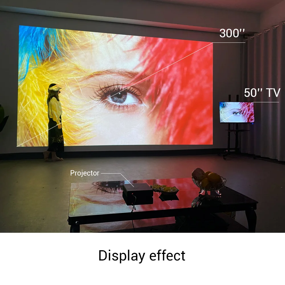 BYINTEK U30 Full HD 1080P 3D Android портативный мини смарт WIFI лазерный проектор 300 дюймов для