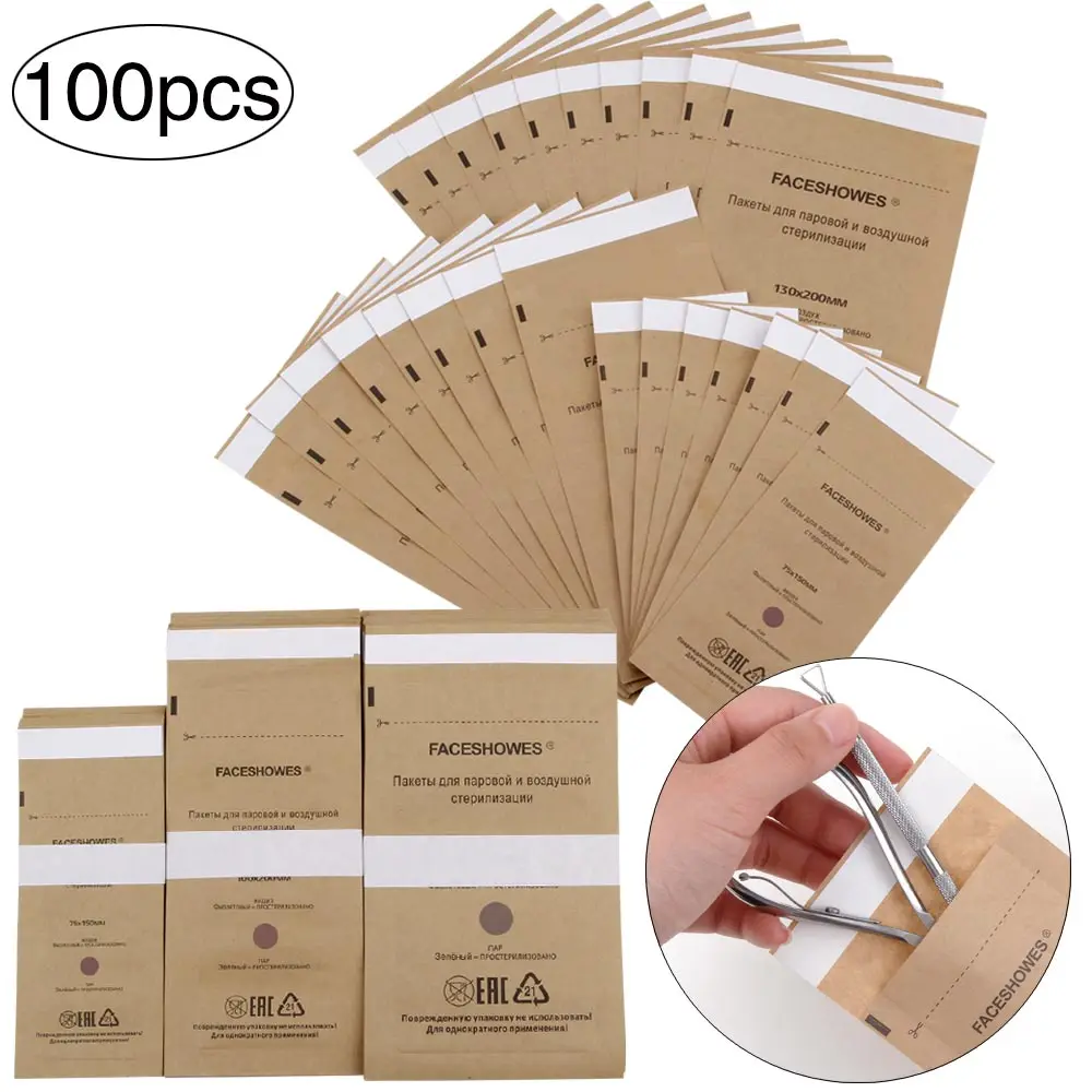 disposable manicure bags 50/100Pcs Disposable Nail Bag Gel Equipment Manicure Pouch Aspirator Cosmetics Accessories