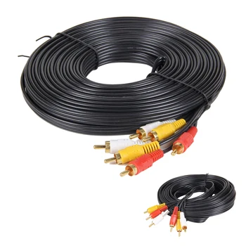 

3RCA-3RCA Video cable / AV cable / AV code 3-pin -3 pin (black, 20m)
