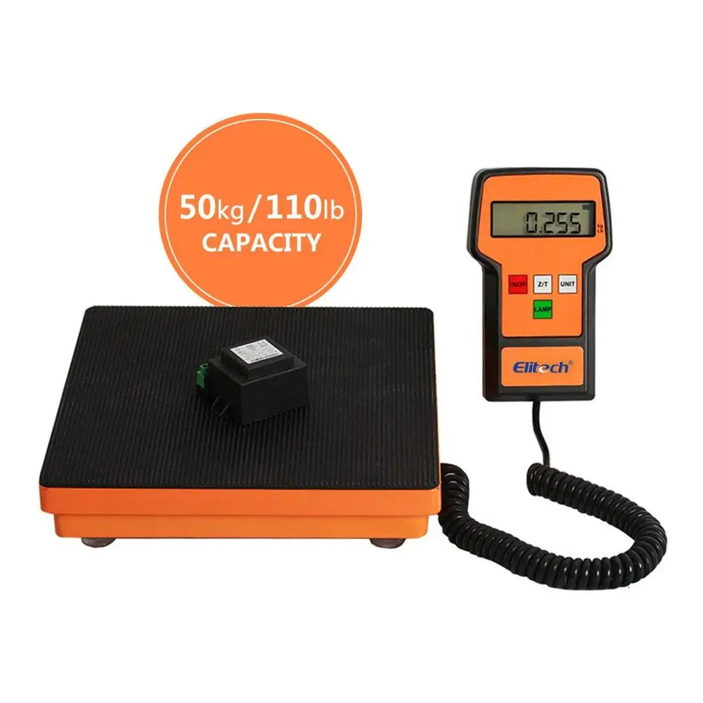  Elitech LMC-100F Digital Electronic Refrigerant Charging Recovery Scale for HAVC Wired Remote Porta