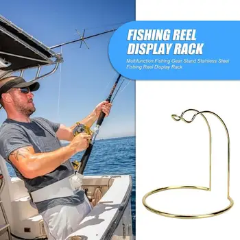 

Durable Fishing Reel Display Rack Multifunction Fishing Gear Stand Stainless Steel Fishing Reel Rod Display Rack