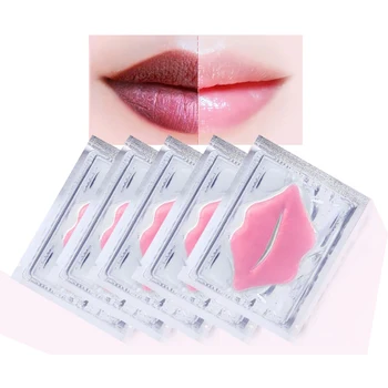 

5pcs/Box Collagen Lip Mask Moisturizing Nourish Anti Aging Anti Winkles Deep Hydrating Lip Care Skin Care