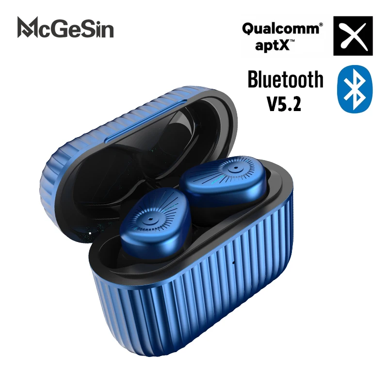 McGeSin наушник APTX Bluetooth V5.2 новые беспроводные наушники QCC3040 гарнитуры HD музыкальные
